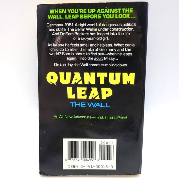 Quantum Leap The Wall Paperback Book Ashley McConnell 1980's Sci-Fi TV Show Ace - Picture 2 of 3